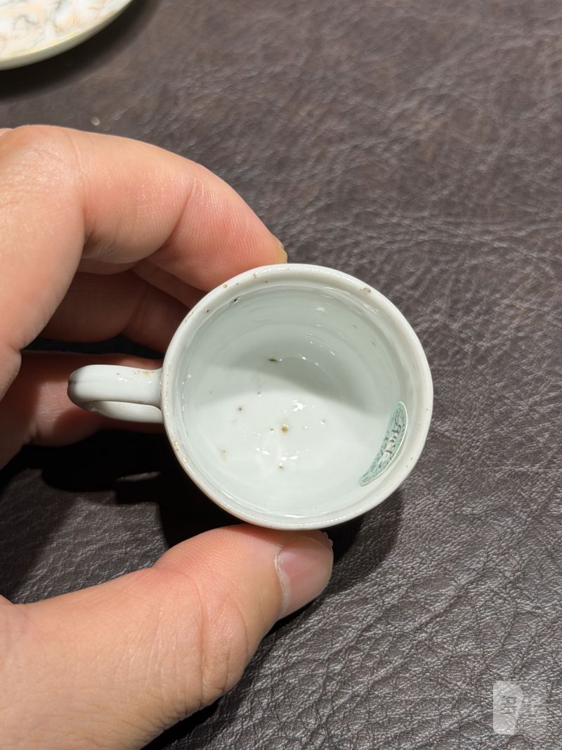 清乾隆 粉彩花鸟纹茶具一套25件 - 图78